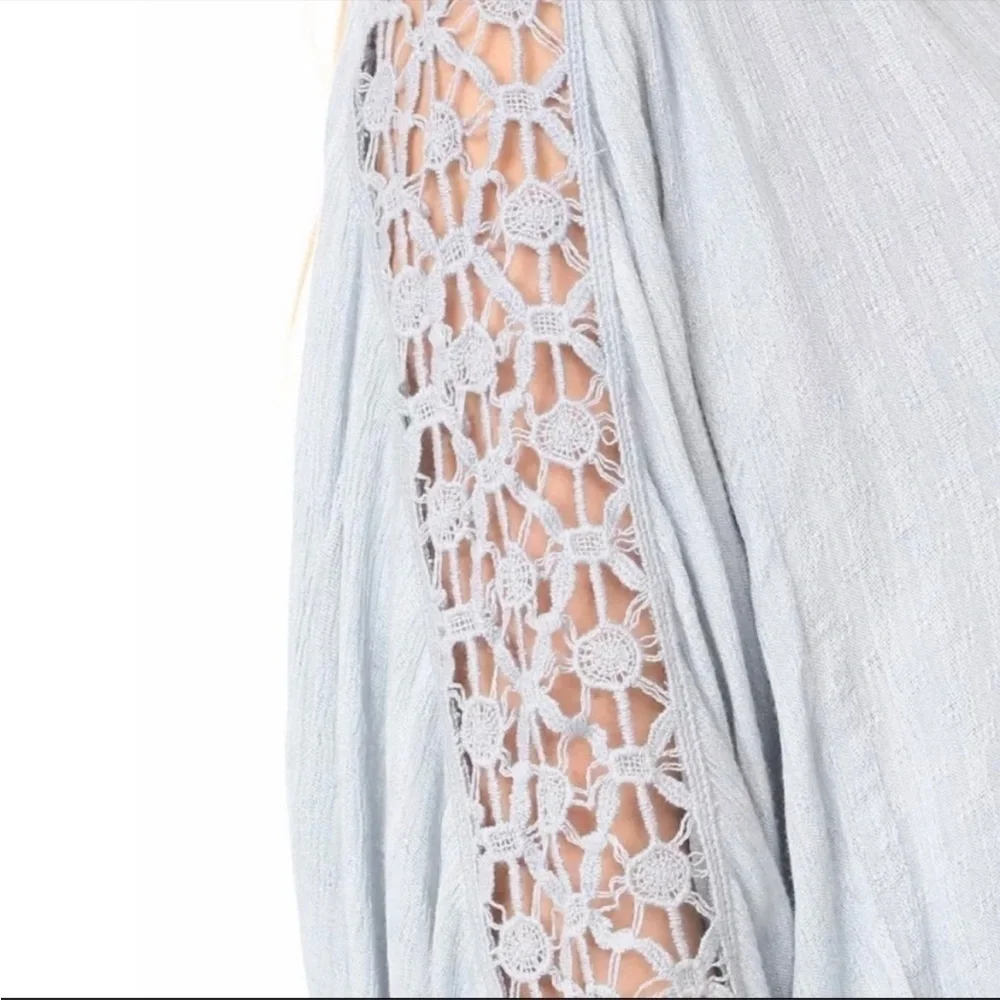 Free‎ People Runaway Crochet Lace Banded Wrap Top
